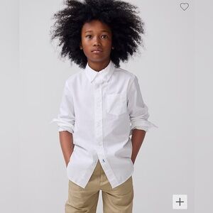 J. Crew Boys Kids' Secret Wash Shirt in poplin Size 4-5 NWT #J5205